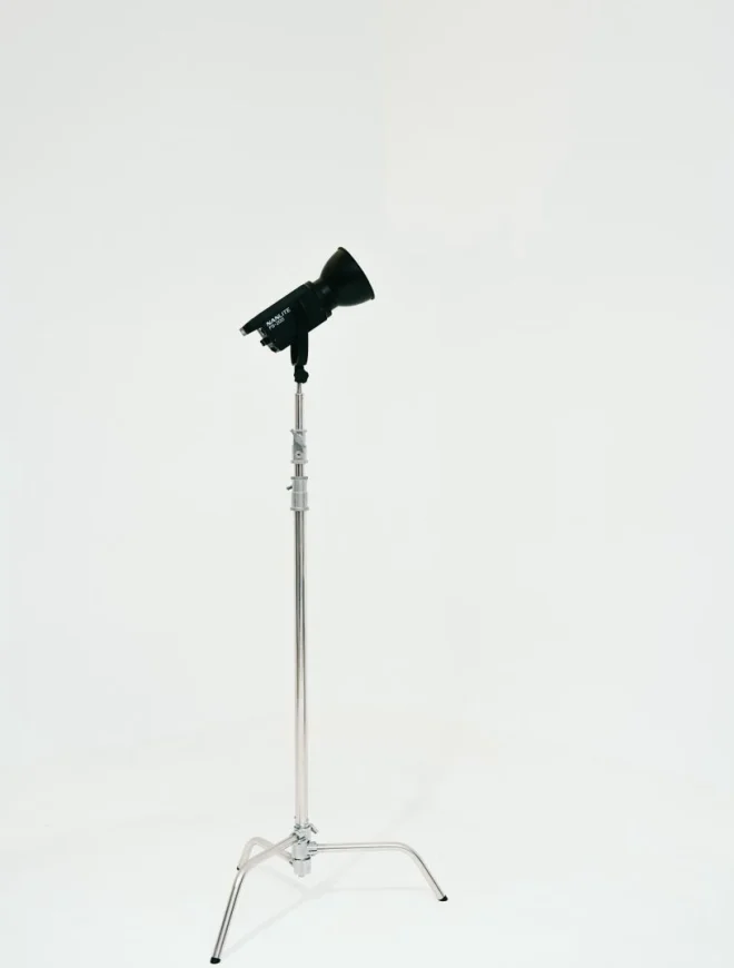Lighting rig above a set